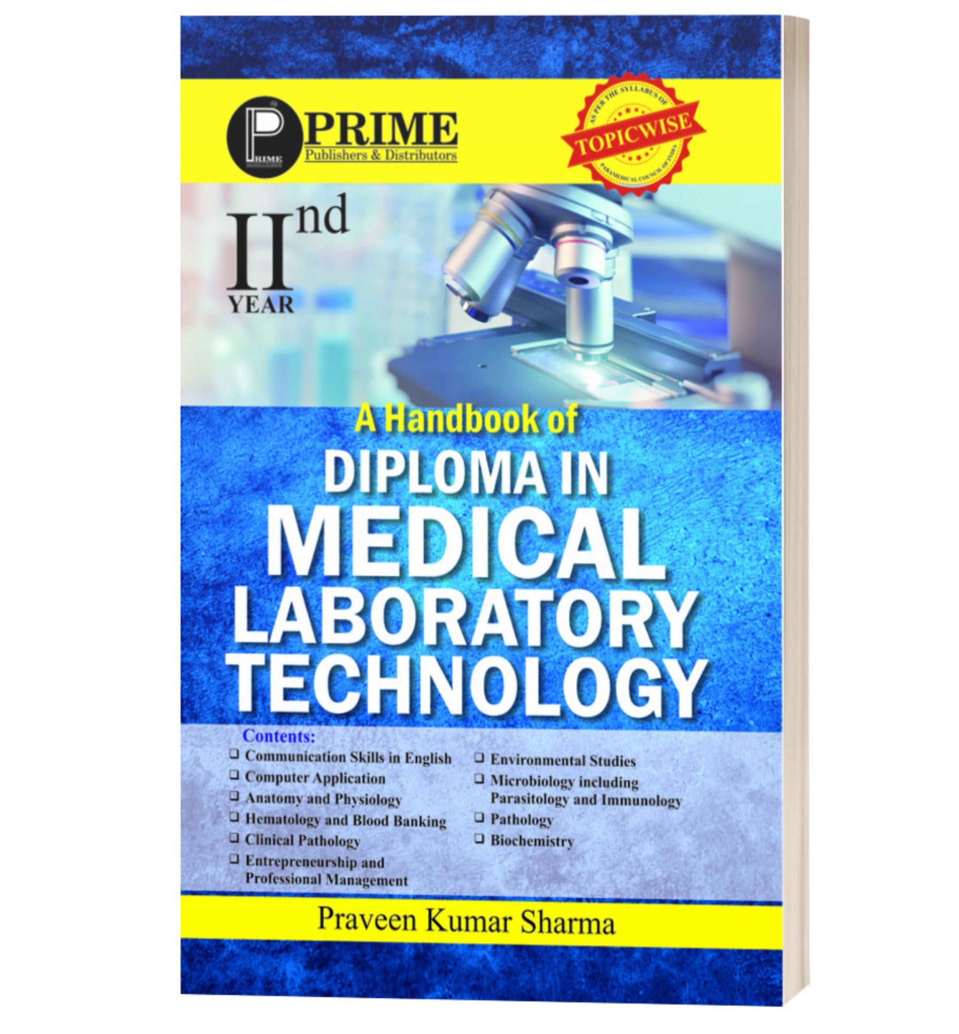 A handbook of Diploma in Medical Laboratory Technology (Vol.-2)
